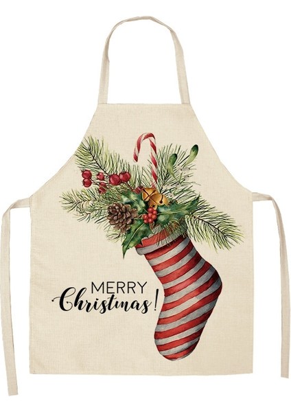 2 Adet Noel Önlüğü - Beyaz (Yurt Dışından)