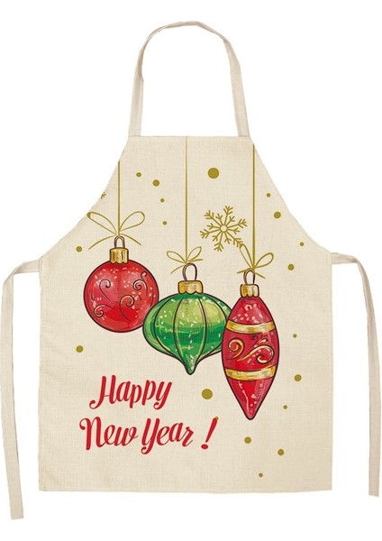 2 Adet Noel Önlüğü - Beyaz (Yurt Dışından)