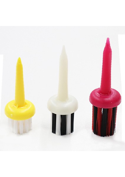 Golf Fırçası Tee Tutarlı Yükseklik Için Plastik Dayanıklı Golf Tee Golf Aksesuar 3 Renkler Set(Yurt Dışından)