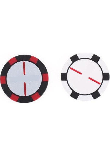 Premium Iki Taraflı Poker Çip Golf Topu Işaretleyiciler Putt Konum Sembolü