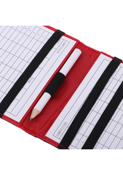 Pu Golf Puan Kartı Tutucu Eğitim Kitabı Cep Cüzdanı Pencil Siyah