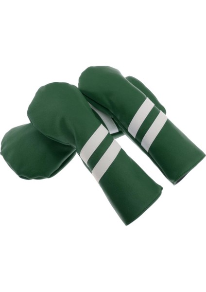 3 Paketler Ahşap Kafa Kapağı Golf Fairway Sürücüsü Headcover Bekçi Kol Golfçü Dişli Yeşil(Yurt Dışından) fırsatları