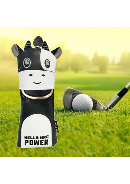 Cow Headscovers Golf Fairway Woods Koruyucu Kapaklar Hibrid Kafa Kapağı Golf 3 5 Siyah modelleri
