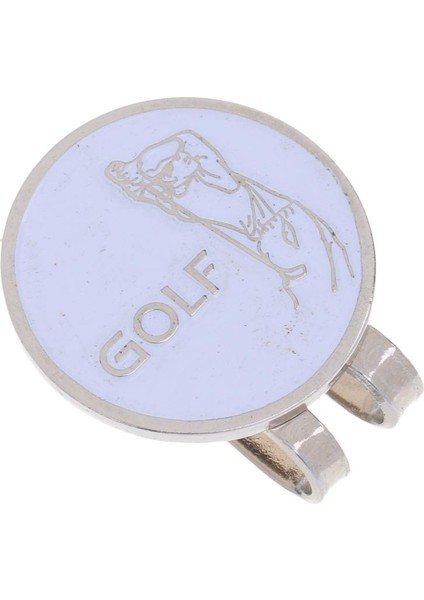 Golf Vizörü Beyaz Için Golf Golf Top Markeri Güzel Golfçü Şapka Klibi fırsatları