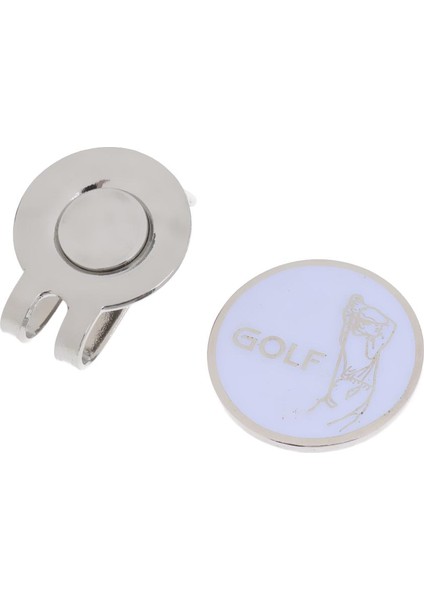 Golf Vizörü Beyaz Için Golf Golf Top Markeri Güzel Golfçü Şapka Klibi indirimleri