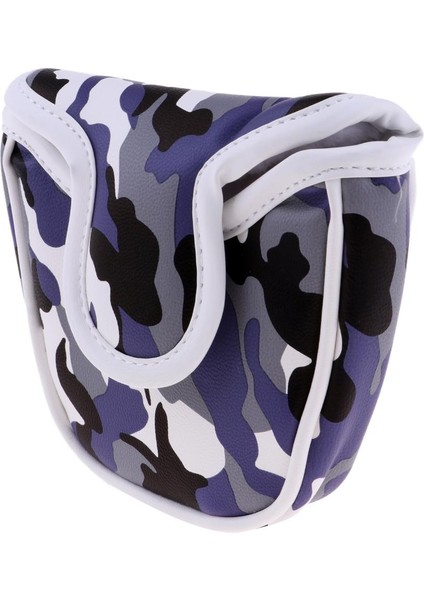 Premium Golf Mallet Putter Kapak Headcover Aksesuarları Mavi