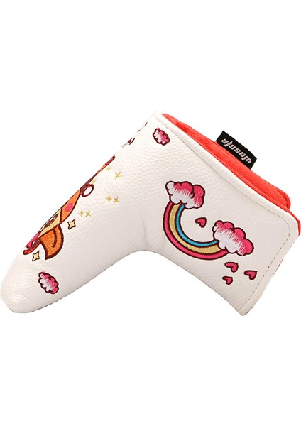 Golf Club Headcover Putter Koruma Seyahat Kafa Kapağı Golfçü Hediyesi Beyaz