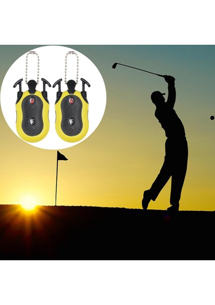 Golf Skoru Sayacı Çift Kadran Strok Golcü Puanlama Göstergesi Sarı fırsatları