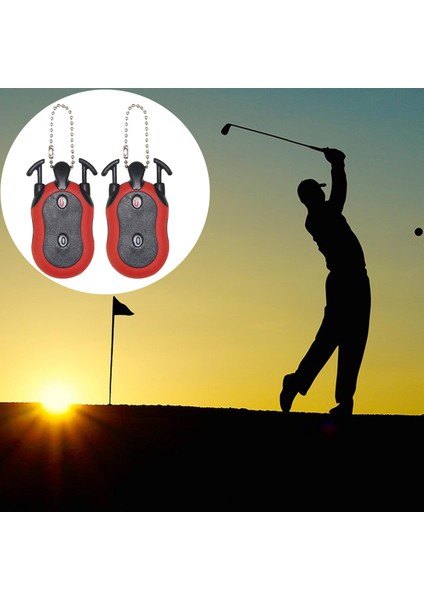 2x Golf Skoru Sayacı Çift Kadran Strok Skorer Puanlama Göstergesi Kırmızı(Yurt Dışından) fırsatları