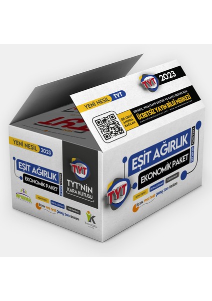TYT ' nin Kara Kutusu Tm(Eşit Ağırlık) Ekonomik Set Paket Konu Özetli Dijital Çözümlü Sor Bankası