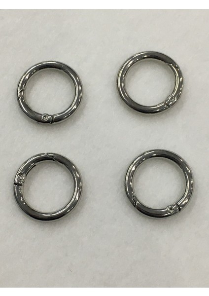 Çanta Halkası Yuvarlak Yaylı Klips 2 cm 4 Lü Set
