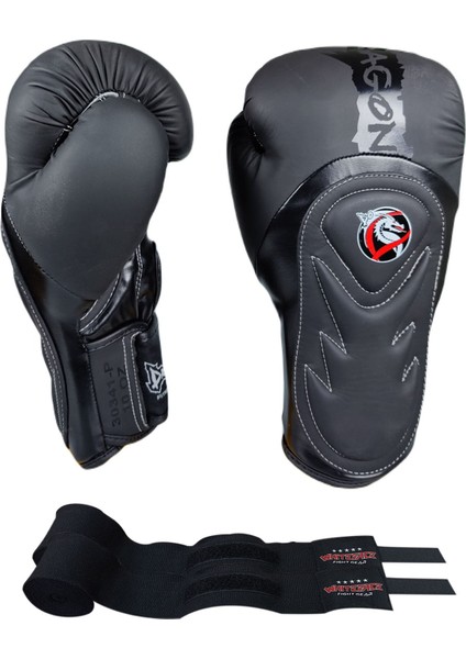 Tepito Boks Eldiveni Muay Thai Kick Boks Eldiveni ve Whiteface Bandaj 2'li Set