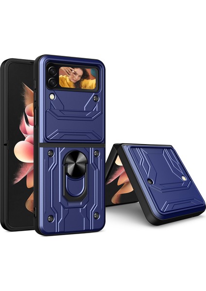 Samsung Galaxy Z Flip 4 5g Telefon Kılıfı - Mavi (Yurt Dışından)