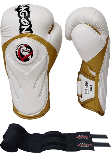 Tepito Boks Eldiveni Muay Thai Kick Boks Eldiveni ve Whiteface Bandaj 2'li Set