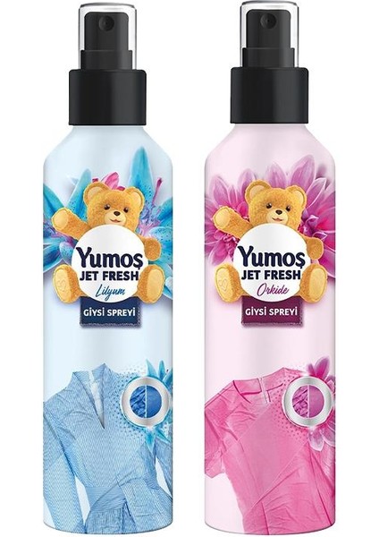 Jet Fresh Ütü Etkisi Giysi Spreyi 200 ml Orkide ve Lilyum
