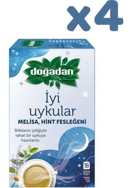 Iyi Uykular Çayı Melisa ve Hint Fesleğeni x 4