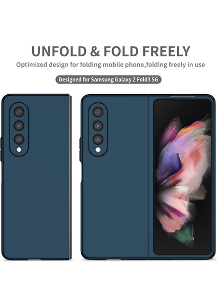 Samsung Galaxy Z Fold 3 5g Telefon Kılıfı - Lacivert (Yurt Dışından)