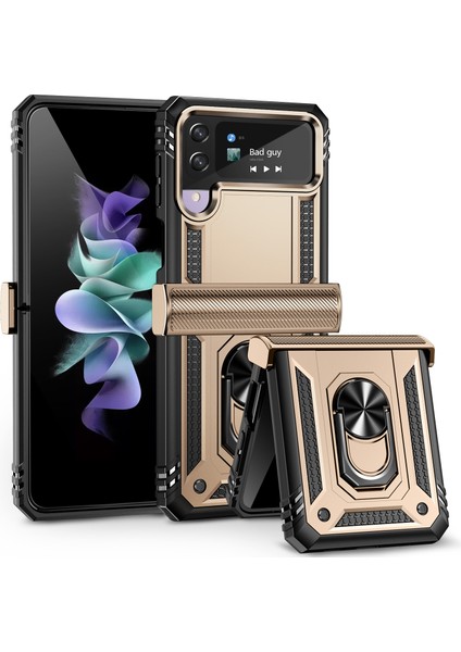 Samsung Galaxy Z Flip 4 5g Telefon Kılıfı - Altın (Yurt Dışından)