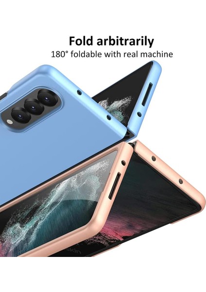 Samsung Galaxy Z Fold 4 5g Telefon Kılıfı - Mavi (Yurt Dışından)