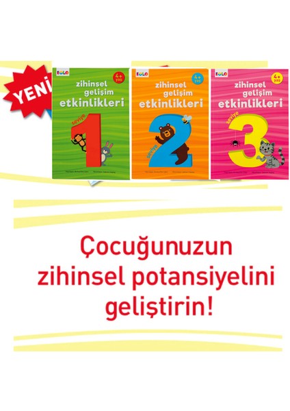 4+ Yaş Zihinsel Gelişim Etkinlikleri - 3 Kitap Set