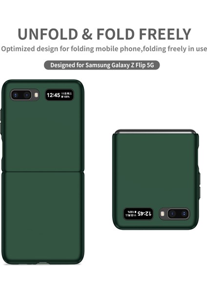 Samsung Galaxy Z Flip 5g Telefon Kılıfı - Yeşil (Yurt Dışından) fırsatları