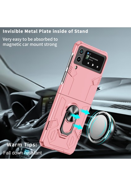 Samsung Galaxy Z Flip 4 5g Telefon Kılıfı - Pembe (Yurt Dışından) modelleri
