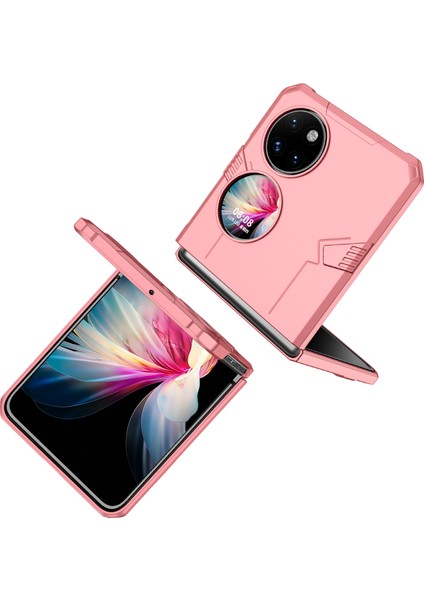 Huawei P50 Pocket Telefon Kılıfı - Pembe (Yurt Dışından)