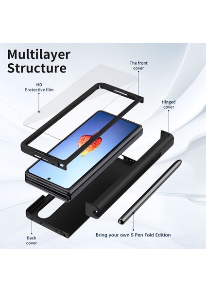 Samsung Galaxy Z Fold 4 5g Telefon Kılıfı - Siyah (Yurt Dışından) modelleri