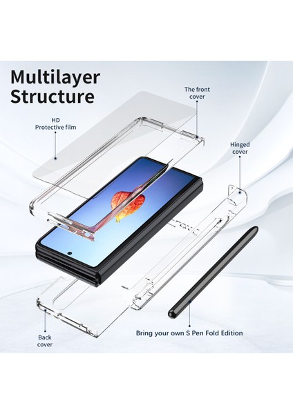 Samsung Galaxy Z Fold 4 5g Telefon Kılıfı - Şeffaf (Yurt Dışından) modelleri