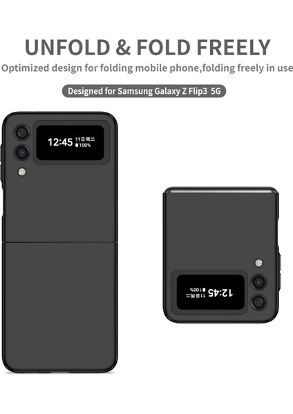 Samsung Galaxy Z Flip 3 5g Telefon Kılıfı - Siyah (Yurt Dışından)