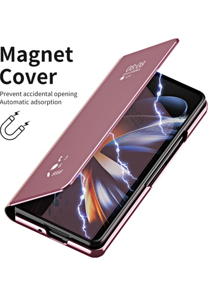 Samsung Galaxy Z Fold 4 5g Telefon Kılıfı - Pembe Altın (Yurt Dışından)