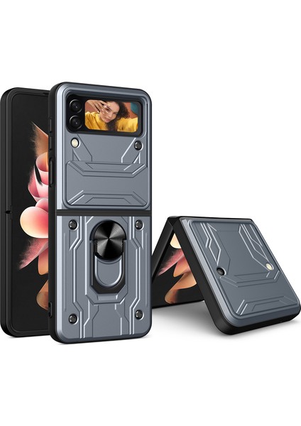 Samsung Galaxy Z Flip 4 5g Telefon Kılıfı - Gri (Yurt Dışından)