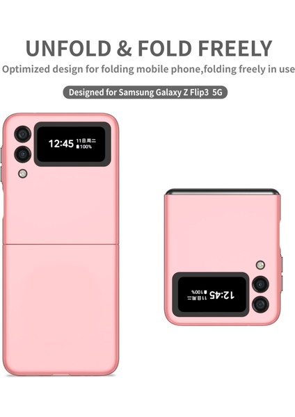 Samsung Galaxy Z Flip 3 5g Telefon Kılıfı - Pembe (Yurt Dışından)