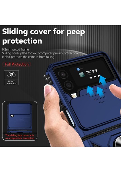 Samsung Galaxy Z Flip 4 5g Telefon Kılıfı - Mavi (Yurt Dışından) modelleri