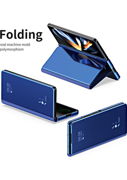 Samsung Galaxy Z Fold 4 5g Telefon Kılıfı - Mavi (Yurt Dışından) modelleri