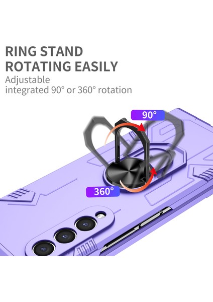 Samsung Galaxy Z Fold 3 5g Telefon Kılıfı - Mor (Yurt Dışından)