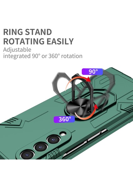 Samsung Galaxy Z Fold 3 5g Telefon Kılıfı - Yeşil (Yurt Dışından)