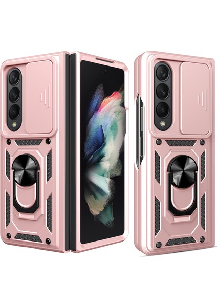Samsung Galaxy Z Fold 4 5g Telefon Kılıfı - Pembe Altın (Yurt Dışından)