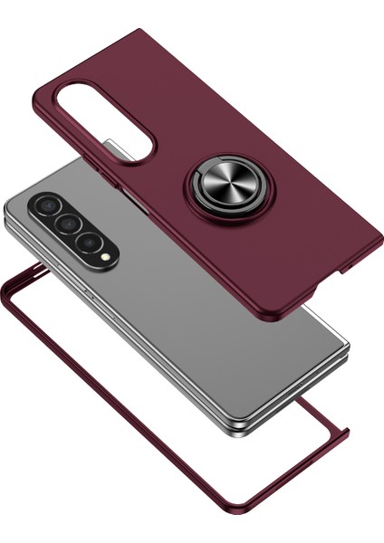 Samsung Galaxy Z Fold 4 5g Telefon Kılıfı - Koyu Kırmızı (Yurt Dışından) fırsatları