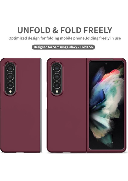 Samsung Galaxy Z Fold 4 5g Telefon Kılıfı - Koyu Kırmızı (Yurt Dışından) fiyatları