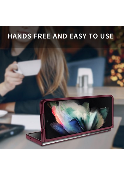 Samsung Galaxy Z Fold 4 5g Telefon Kılıfı - Koyu Kırmızı (Yurt Dışından) indirimleri