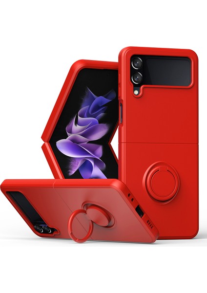 Samsung Galaxy Z Flip 4 5g Telefon Kılıfı - Kırmızı (Yurt Dışından)
