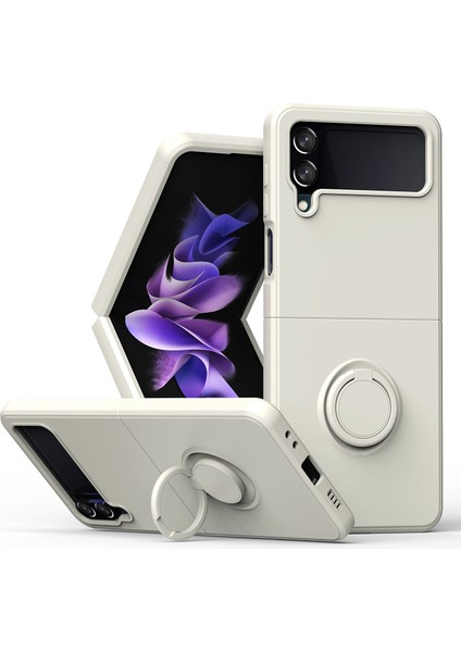 Samsung Galaxy Z Flip 4 5g Telefon Kılıfı - Beyaz (Yurt Dışından)