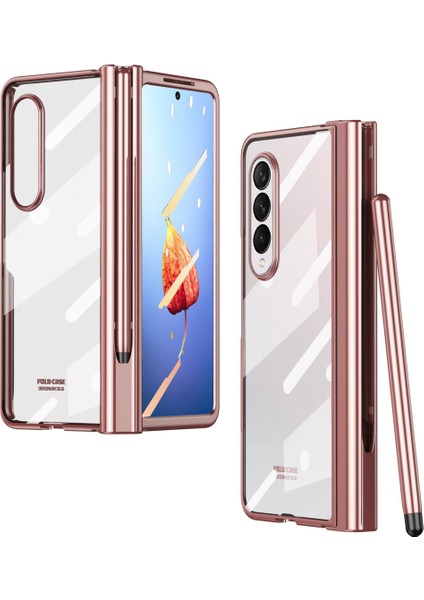 Samsung Galaxy Z Fold 4 5g Telefon Kılıfı - Pembe Altın (Yurt Dışından)