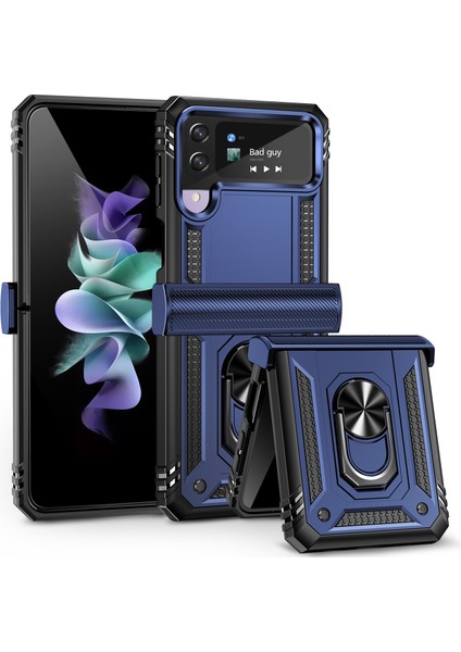 Samsung Galaxy Z Flip 4 5g Telefon Kılıfı - Mavi (Yurt Dışından)