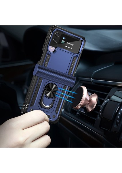 Samsung Galaxy Z Flip 4 5g Telefon Kılıfı - Mavi (Yurt Dışından)