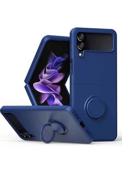 Samsung Galaxy Z Flip 4 5g Telefon Kılıfı - Mavi (Yurt Dışından)