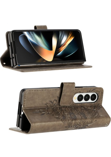 Samsung Galaxy Z Fold 4 5g Telefon Kılıfı - Gri (Yurt Dışından)