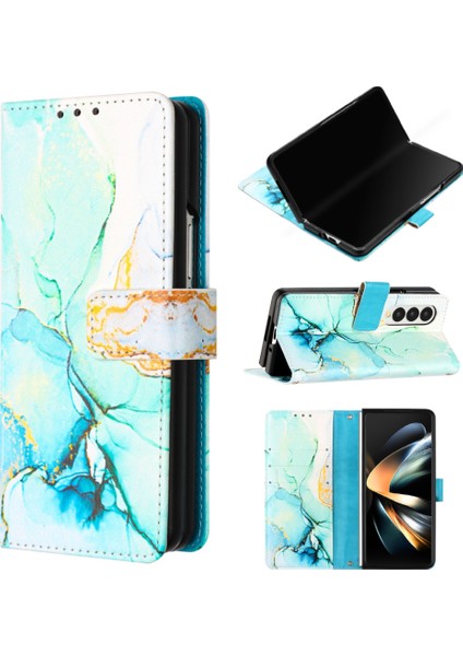 Samsung Galaxy Z Fold 4 5g Telefon Kılıfı - Yeşil (Yurt Dışından)