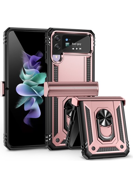 Samsung Galaxy Z Flip 4 5g Telefon Kılıfı - Pembe Altın (Yurt Dışından)